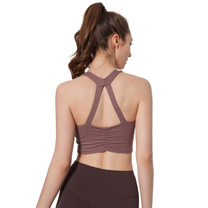 Wmuncc 2026 ฤดูร ้ อนกีฬา Bra สุภาพสตรีฟิตเนสความเข ้ มสูงกันกระแทก Gathering สวยกลับ Breathable พิลาทิสการฝึกอบรมเสื ้ อผ ้ าโยคะ