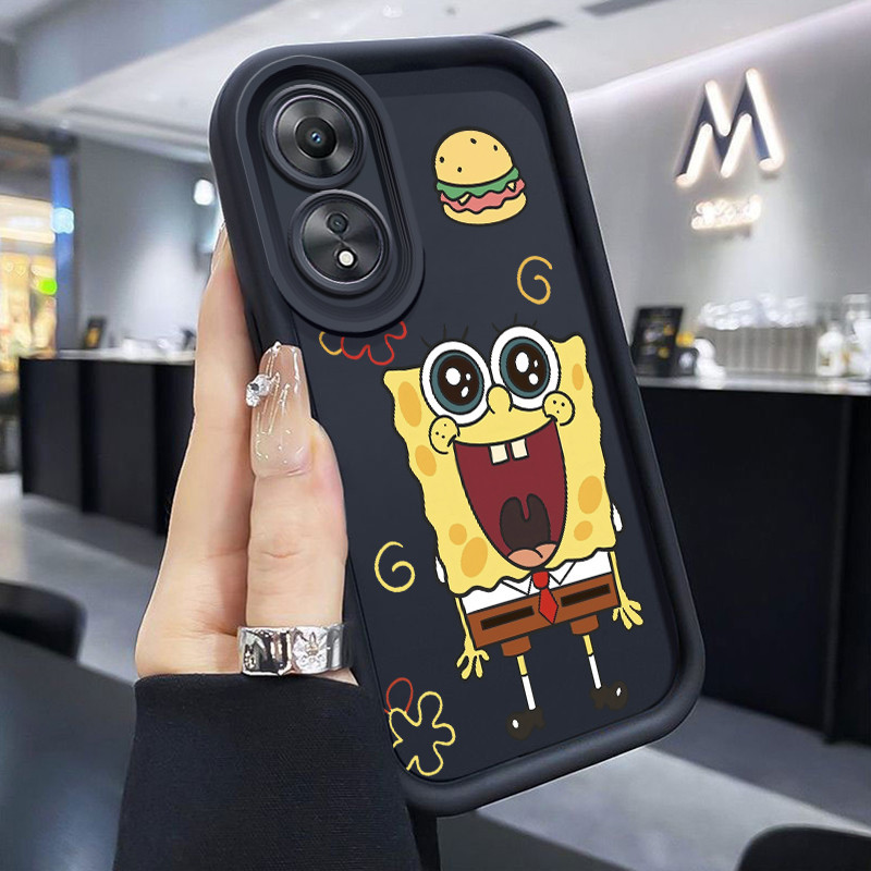 เคสสำหรับ OPPO A58 5G A78 5G A58x 5G A1x 5G A2x 5G เคสกครอบป้องกันการตสพันจ์บ็อบน่ารัก