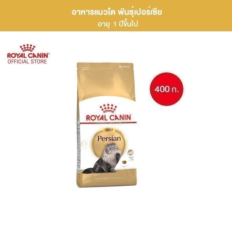 Royal Canin Persian Adult 400g อาหารเม็ดแมวโต พันธุ์เปอร์เซียน อายุ 12 เดือนขึ้นไป (Dry Cat Food, โรยัล คานิน)