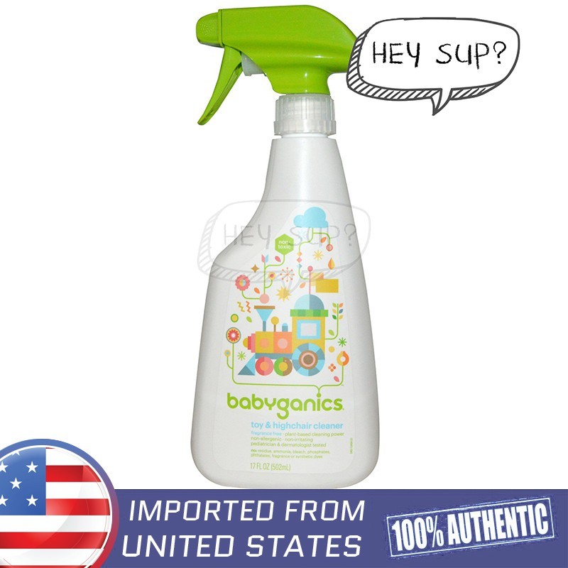 BabyGanics Toy & Highchair Cleaner 502ml Fragrance Free