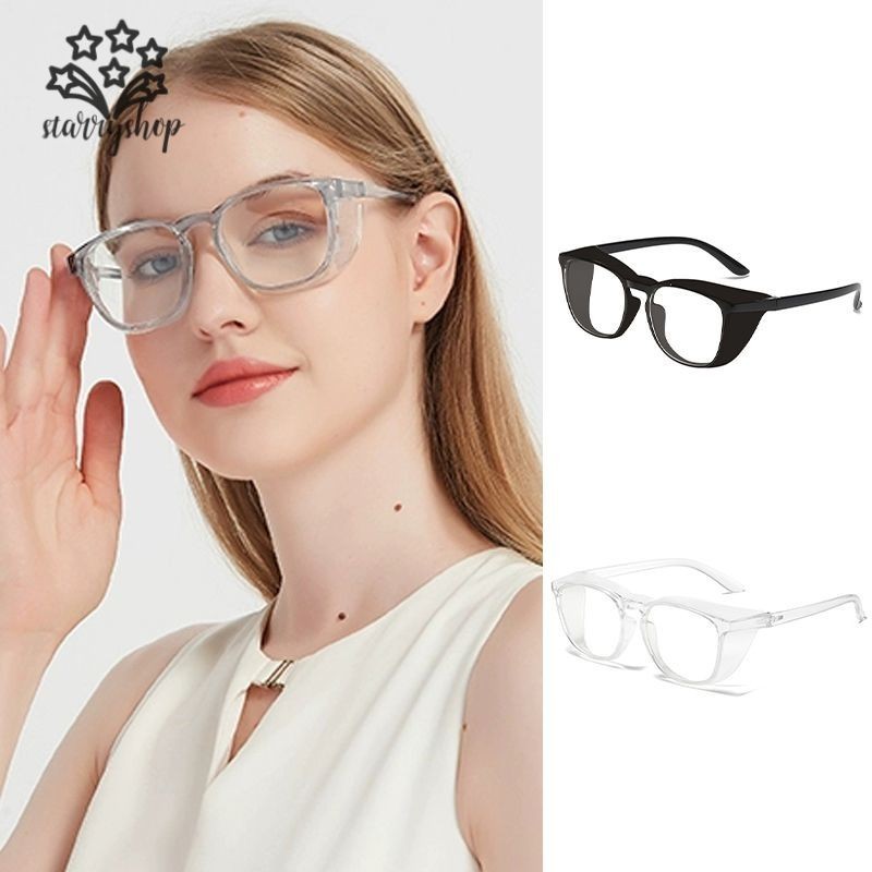 starryshopWomen Anti Fog Anti Blue-ray Goggles ขี่แว่นตากันลมป้องกันแมลงบินแว่นตา