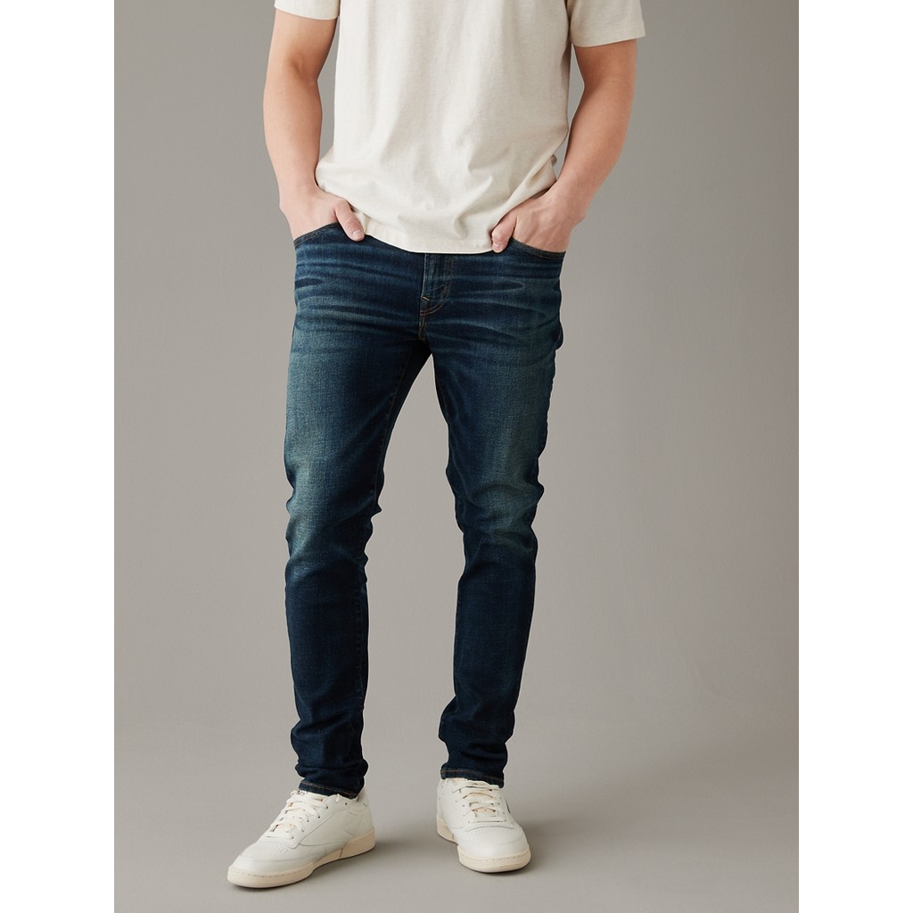 American Eagle กางเกงยีนส์ผู้ชาย DARK CLEAN SLIM FIT สี DARK INK - 011-6481-970