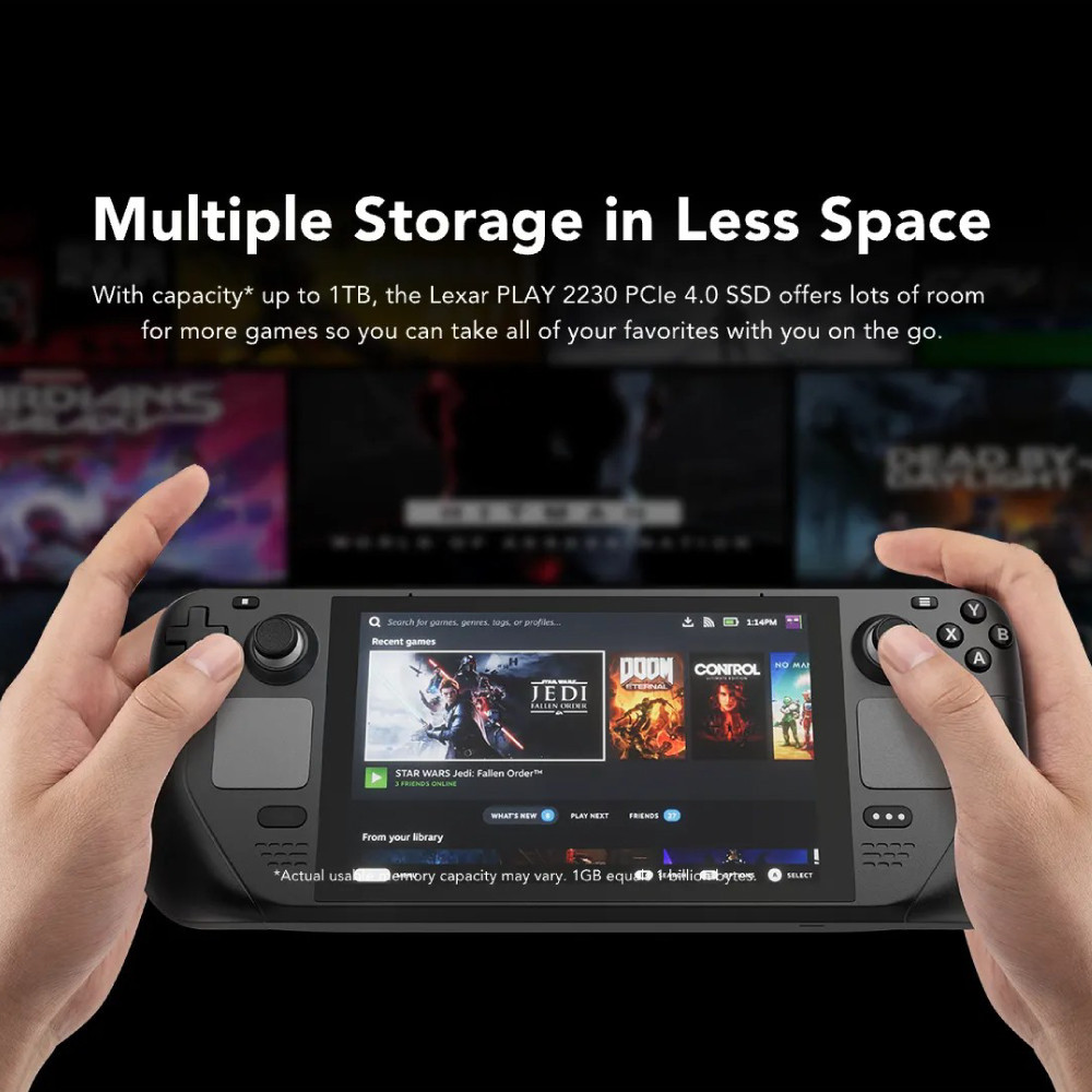 เอสเอสดี ภายใน Lexar PLAY 2230 SSD 1TB M.2 2230 PCIe NVMe (LNMPLAY001T-RNNNG)_3