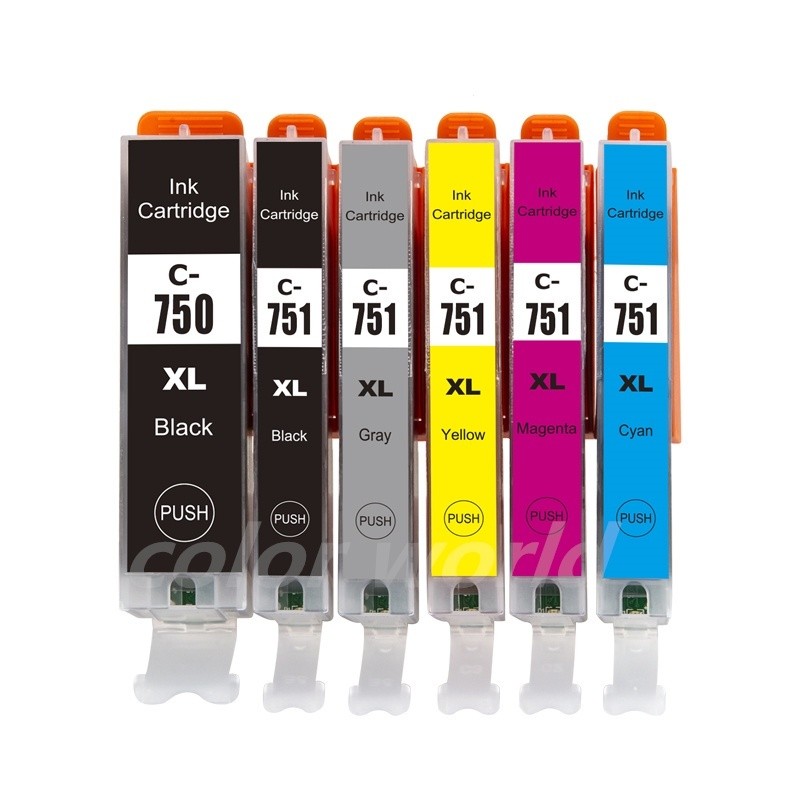 Compatible with Canon PGI 750 CLI 751 PGI 750XL CLI 751XL black PGI 750 XL CLI 751 XL Ink Cartridge