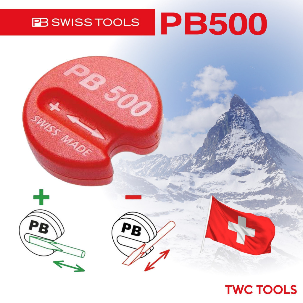 PB Swiss Tools ตัวทำแม่เหล็ก รุ่น PB 500 Magnetiser ตัวอัดและถอนแม่เหล็ก สำหรับไขควง Swiss made PB500
