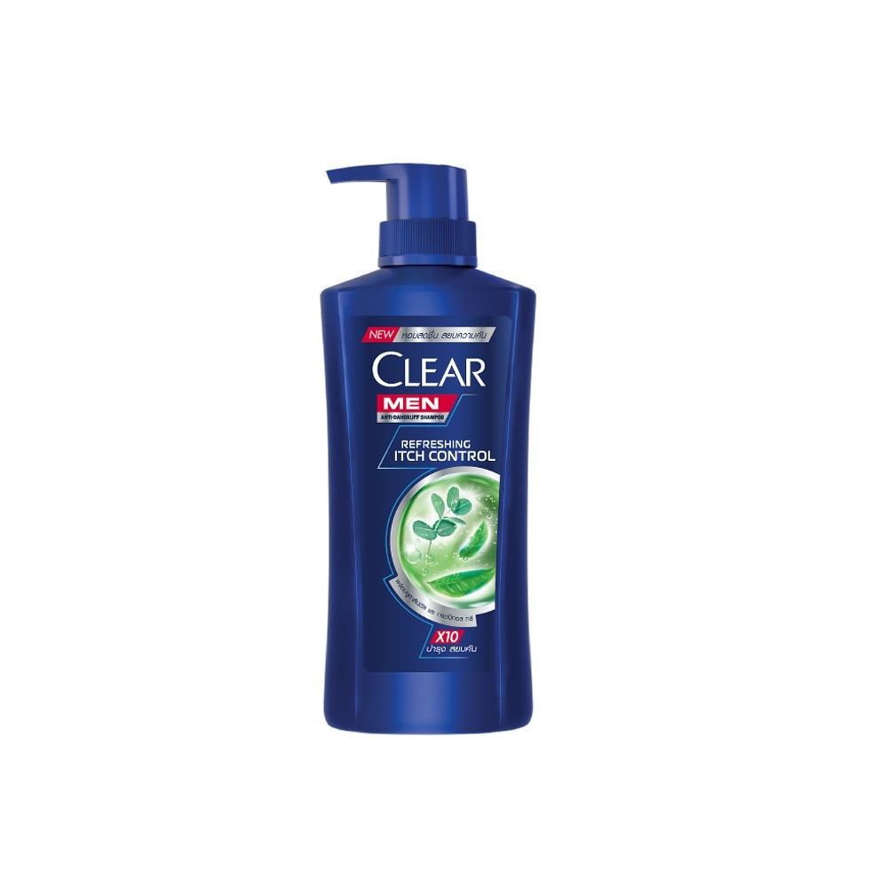 Clear Men Anti-Dandruff Shampoo Refreshing Itch Control 390 ML. เคลียร์ เมน แอนตี้แดนดรัฟ แชมพู รีเฟรชชิ่ง อิช คอนโทรล 390 มล.