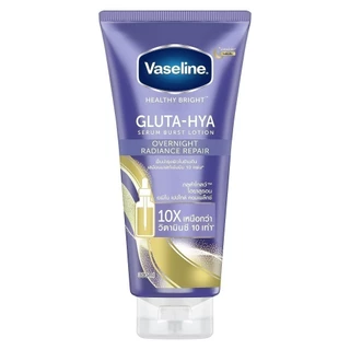 Vaseline Healthy Bright Gluta-Hya Serum Burst Lotion Overnight Radiance Repair 300ml วาสลีน ไวท์เทนนิ่ง ครีม