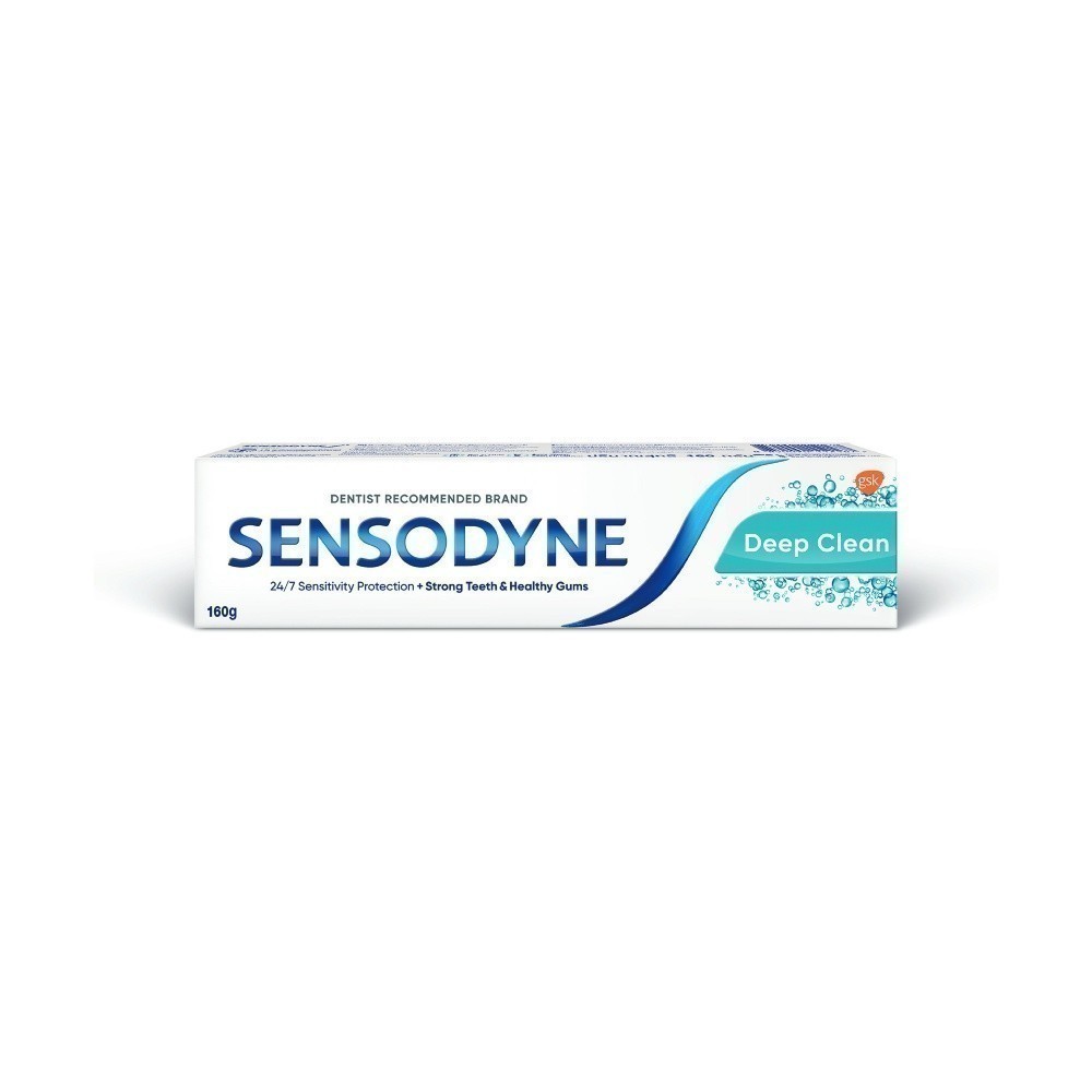 Sensodyne   Deep  Clean  ยาสีฟัน สูตรดีพคลีน ขนาด 160 g.