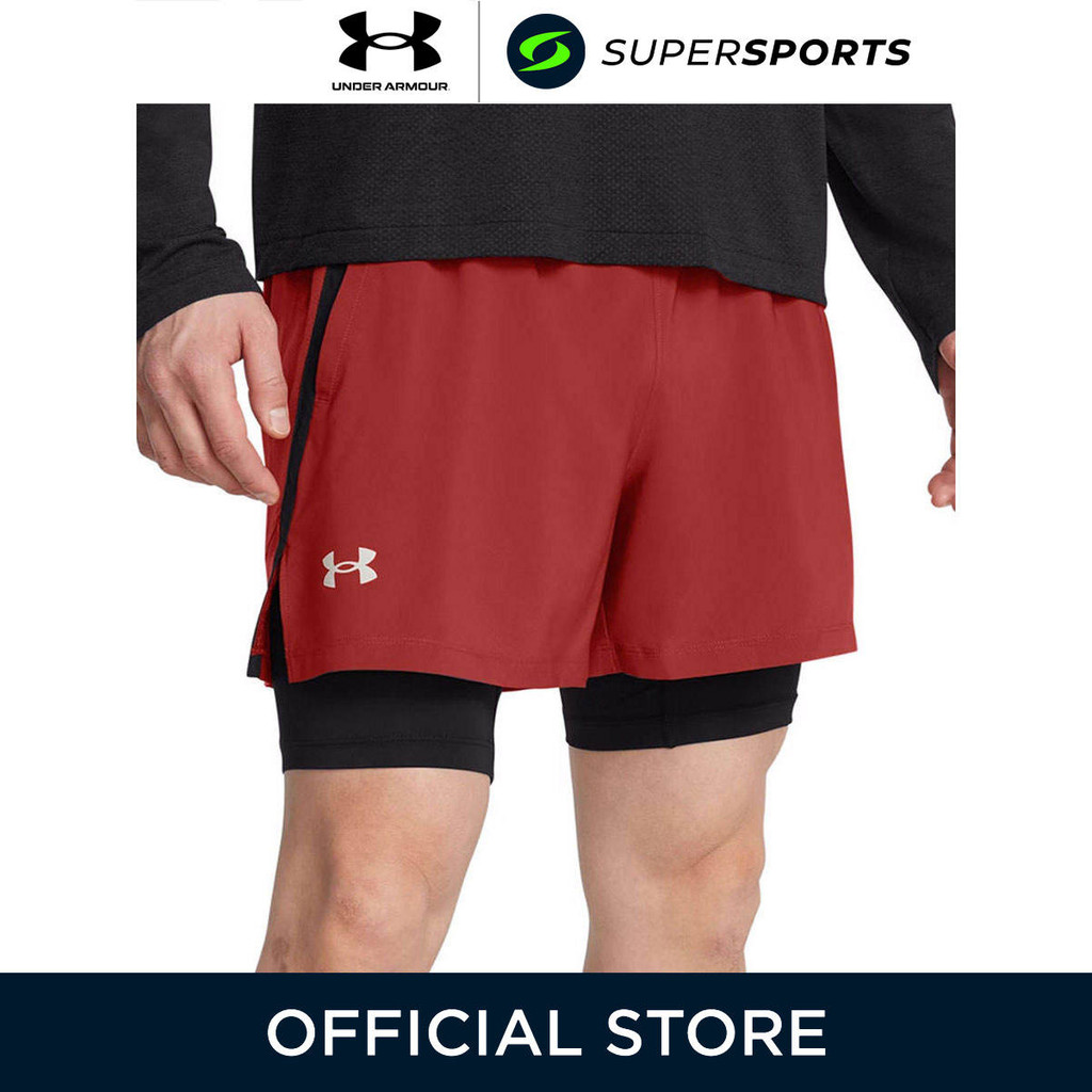UNDER ARMOUR Launch 2-in-1 5" กางเกงวิ่งขาสั้นผู้ชาย
