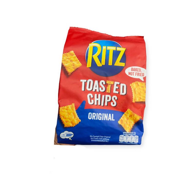 Ritz Toasted chips Original ขนมอบกรอบ 229กรัม