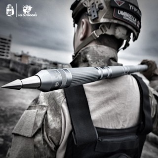 ✴☂Handao Thunder ยุทธวิธี Stick กลางแจ้ง Multi-Functional Stick telescopic Field survival อุปกรณ์รถ Self-Defense อาวุธ S