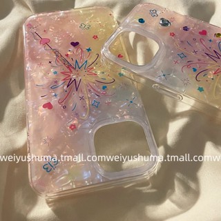 เคสโทรศัพท์มือถือ ลายดอกไม้ไฟ ประดับเพชร สําหรับ Apple iPhone 13 14promax s 14pro