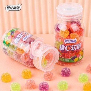 ♨วิตามินซีผลไม้C Gummy 68gผสมGummy QQ Gummy Candyสันทนาการและความบันเทิงผลไม้Candyขนมขบเคี้ยวน้ำผลไม้Candy Gummy