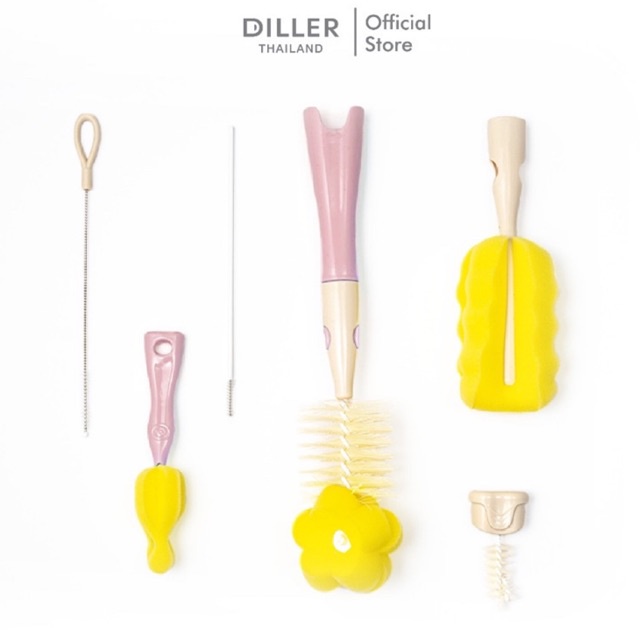 Diller Bottle Cleaning Kit ชุดแปรงล้างทำความสะอาด ขวดนม ขวดน้ำ แก้วน้ำ หลอดดูด