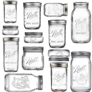 ✆❦Ball Mason Jar อเมริกัน Mason jar แก้วโปร่งใสสกัดเย็นขนาดแบบพกพาข้ามคืนข้าวโอ๊ตมิลค์เชคถ้วย