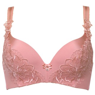 Triumph เสื้อชั้นในไม่มีโครง รูปแบบโมลคัพ คัพทรง ¾ รุ่น Florale Rose P รหัส 10201262 สีชมพู 1772