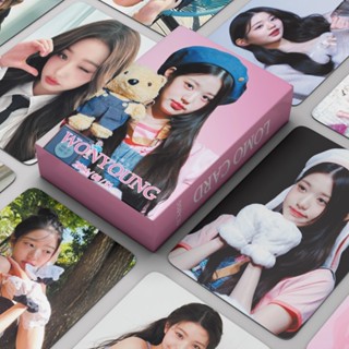 ✴♘Zhang Yuanying การ์ดเล็ก IVE Wonyoung การ์ดเลเซอร์การ์ดของแท้อย่างไม่เป็นทางการไปรษณียบัตรเดี่ยว