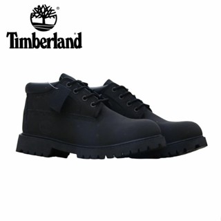 Timberland Nubuck รองเท้าบูทหนัง ข้อสูง กันความเมื่อยล้า สีดํา สไตล์คลาสสิก เหมาะกับใส่กลางแจ้ง ไซซ์ 36-46