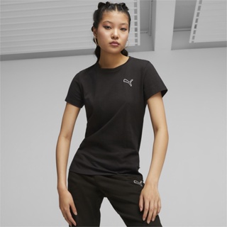 PUMA BASICS - เสื้อยืดผู้หญิง Better Essentials สีดำ - APP - 67598601