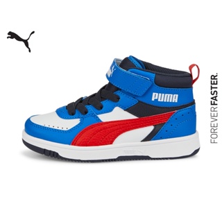 PUMA KIDS - รองเท้าผ้าใบเด็ก Rebound Joy Blocked AC สีขาว - FTW - 38844804