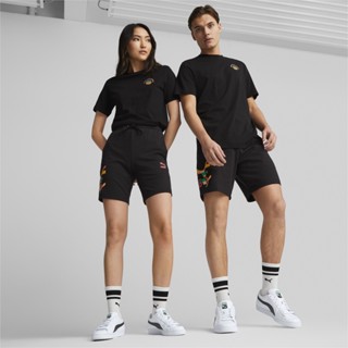 PUMA PRIME/SELECT - กางเกงขาสั้นเทอร์รี่ PUMA Worldwide 8 นิ้ว สีดำ - APP - 62250101