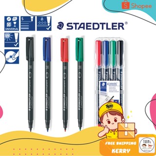 ถูกสุด ปากกามาร์คเกอร์ Staedtler Permanent เขียนแผ่นซีดี รุ่น 313 317 318