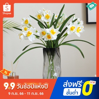 Pota ดอกไม้ปลอม ผ้าไหม กันน้ํา ไม่จางหาย สําหรับตกแต่งบ้าน 1 กิ่ง