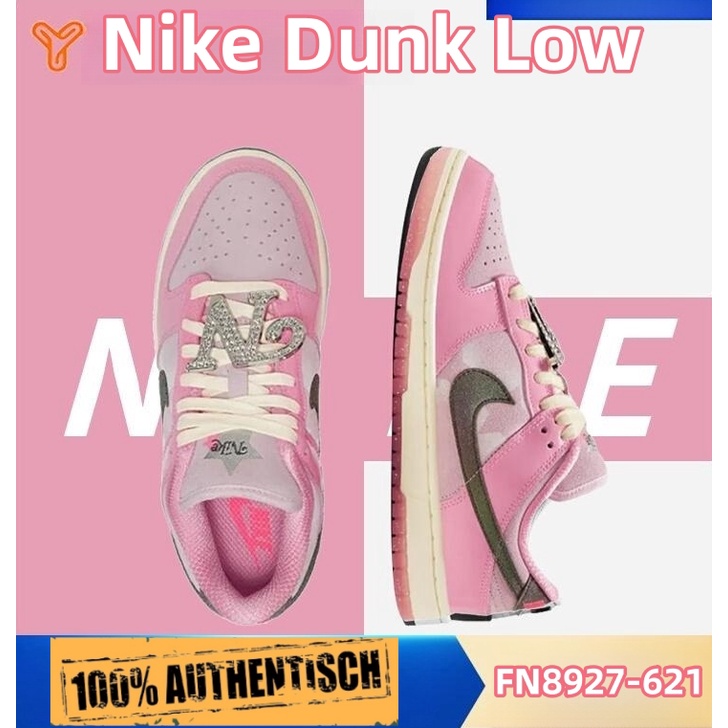 Nike Dunk Low Barbie สีชมพู รองเท้าผ้าใบ FN8927-621