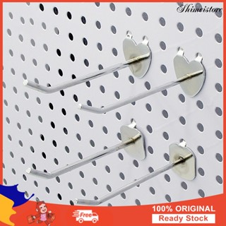 [ขายดี]✸ตะขอเหล็กแขวนโชว์ Pegboard สําหรับซูเปอร์มาร์เก็ต 10 ชิ้น