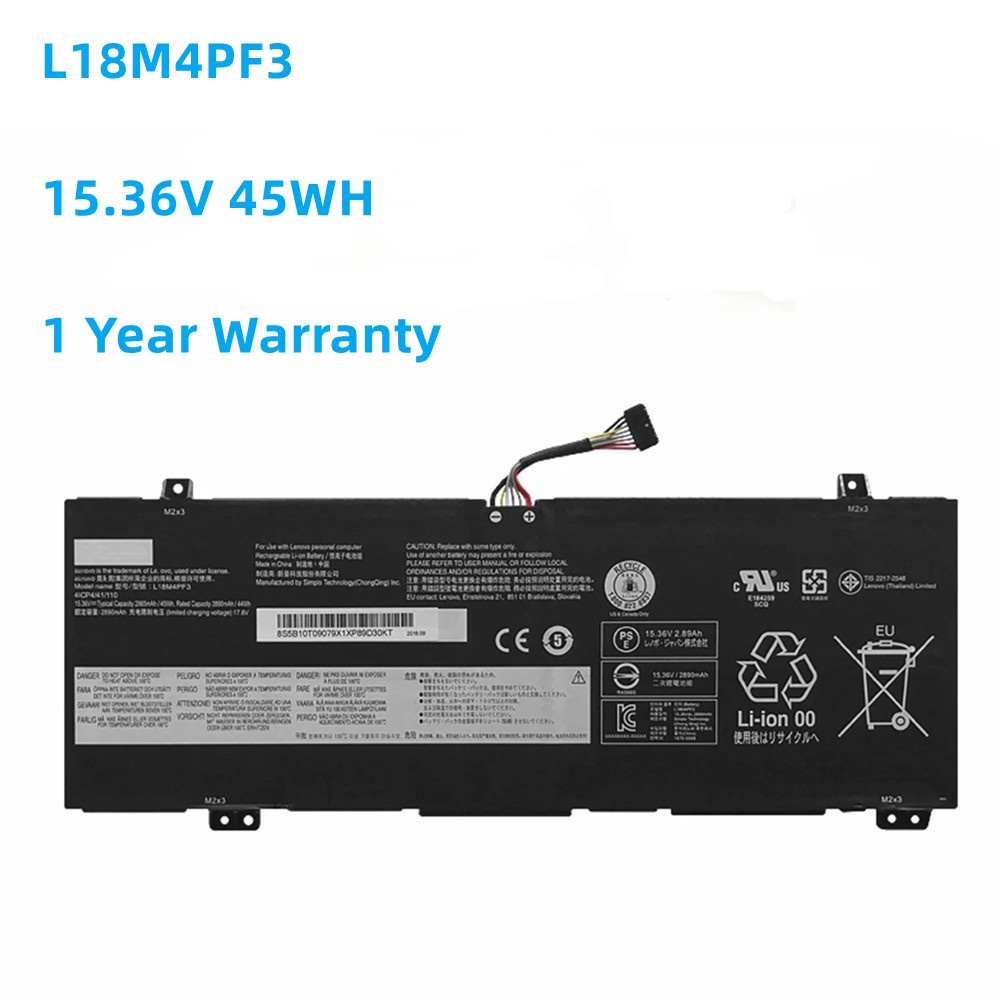 L18M4PF3 15.36V 45WH Battery For Lenovo IdeaPad S540-14IWL C340-14API Xiaoxin Air14 2019 K3-IWL L18C