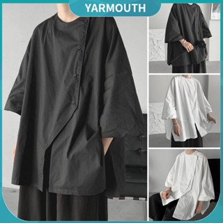 Yyr_ เสื้อแขนสามส่วน สําหรับผู้ชาย