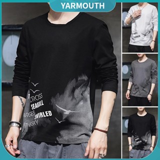 Yyr_ เสื้อยืดลําลอง แขนยาว