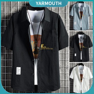 Yyr_ เสื้อเชิ้ตกระดุมแถวเดียว แฟชั่นฤดูร้อน