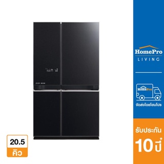 MITSUBISHI ตู้เย็น MULTI DOOR รุ่น MR-LA65ES/GBK 20.5 คิว กระจกดำ อินเวอร์เตอร์