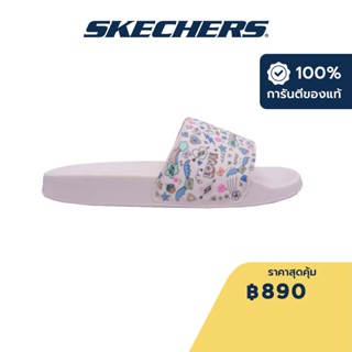 Skechers สเก็ตเชอร์ส รองเท้าแตะผู้หญิง Women Cali Side Lines 2.0 Skool Daze Walking Slides - 8730080-LTPK