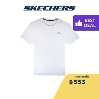 Skechers สเก็ตเชอร์ส เสื้อยืดแขนสั้นผู้ชาย Men Performance Running Short Sleeve Tee - SP22Q4M429-00JA