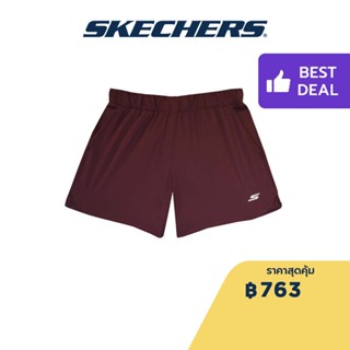 Skechers สเก็ตเชอร์ส กางเกงขาสั้นผู้หญิง Women Performance Shorts - SP22Q4W367-WINE