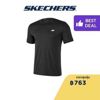 Skechers สเก็ตเชอร์ส เสื้อยืดแขนสั้นผู้ชาย Men Comfort Sports Short Sleeve Tee Apparel - P223M024-0018