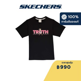 Skechers สเก็ตเชอร์ส เสื้อยืดแขนสั้นเด็กผู้หญิง Girls Warner Bros. Short Sleeve Tee Apparel - SL323G332-02L2