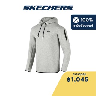 Skechers สเก็ตเชอร์ส เสื้อสเวตเตอร์มีฮู้ดผู้ชาย Men Performance Running Hooded Pullover - P123M008-02QK