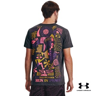 Under Armour Mens UA We Run In Peace Short Sleeve อันเดอร์ อาร์เมอร์ เสื้อแขนสั้น UA We Run In Peace สำหรับผู้ชาย