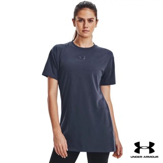 Under Armour UA Womens Printed Extended Short Sleeve อันเดอร์ อาร์เมอร์ เสื้อออกกำลังกาย สำหรับผู้หญิง