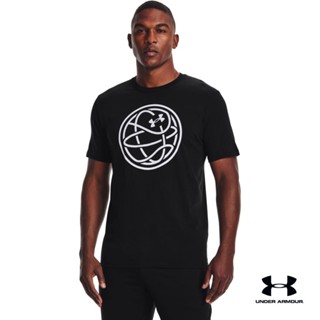 Under Armour Mens UA Hoops Logo T-Shirt อันเดอร์ อาเมอร์ เสื้อบาสเกตบอล สำหรับผู้ชาย รุ่น Hoops Logo