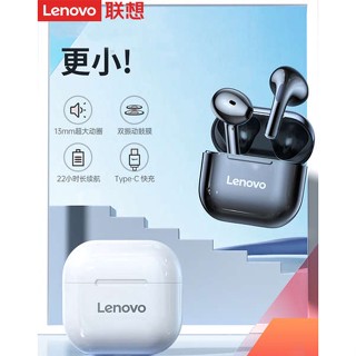 หูฟังบลูทู ธ หูฟัง หูฟังบลูทูธไร้สาย Lenovo LP40ที่อุดหูชนิดใส่ในหูสำหรับวิ่งกีฬาคุณภาพสูงใช้ได้กับแท็บเล็ตโทรศัพท์ Android