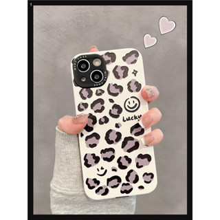 ใหม่ เคสโทรศัพท์มือถือ ลายเสือดาว ไฮเอนด์ เรียบง่าย สําหรับ Apple Iphone 14promax 15 13 14 12