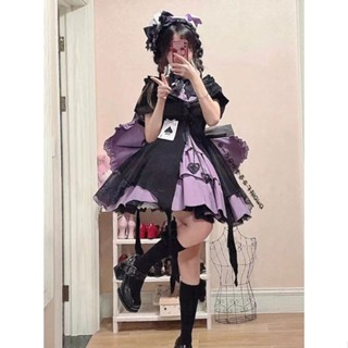 ✟℗❡[มีสต็อกและจัดส่งทันที] Kaitou Spade Alolita Magical Girl Small High Waist Op Lolita