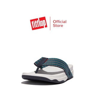 FITFLOP SURFER WEAVE-STRIPE รองเท้าแตะแบบหูหนีบผู้ชาย รุ่น GE9-455 สี NAVY/WHITE รองเท้าแตะ รองเท้าผู้ชาย