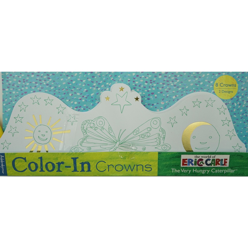 หนังสือต่างประเทศ BBW หนังสือ Color In Crowns Eric Carle Very Hungry Caterpillar ISBN: 9780735339293