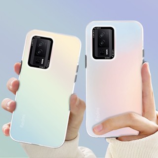 ใหม่ เคสโทรศัพท์มือถือ ไล่โทนสี เลเซอร์ กันกระแทก สําหรับ Redmi k60 k60pro