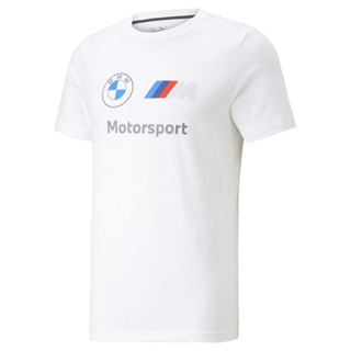 PUMA AUTO - เสื้อยืดผู้ชายโลโก้ BMW M Motorsport ESS สีขาว - APP - 53814802